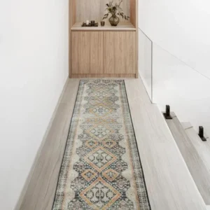 Traditional Diamond Patterned Runner Rugs