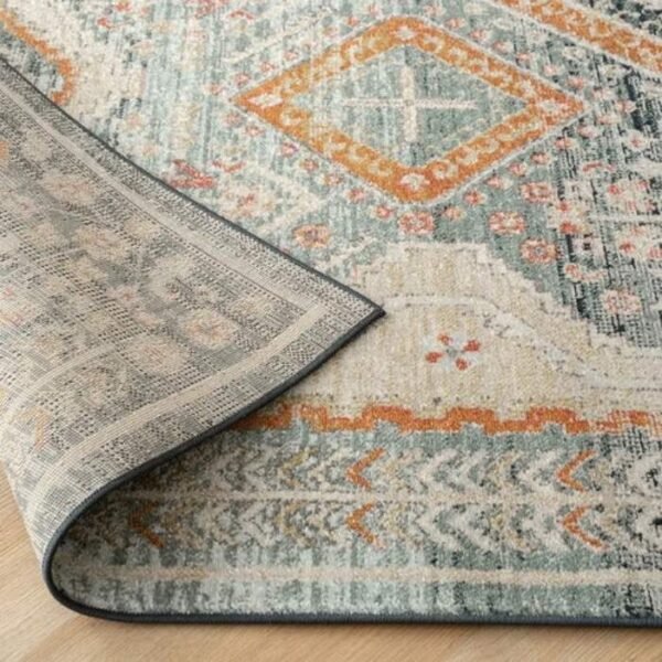 Traditional Diamond Patterned Runner Rugs - Image 3