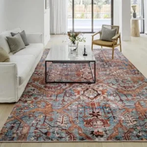 Traditional Faded Patterned Rugs image 2