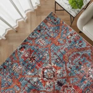 Traditional Faded Patterned Rugs - Image 4