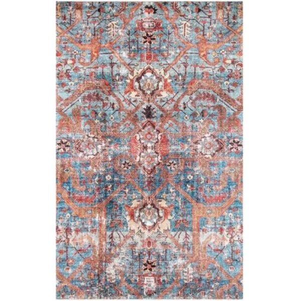 Traditional Faded Patterned Rugs image 5