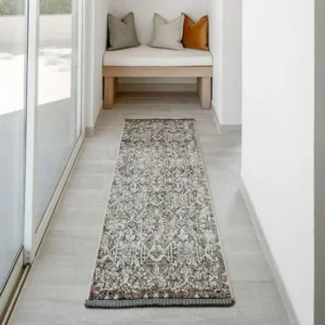 Traditional Faded Patterned Runner Rugs