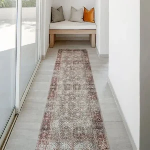 Traditional Medallion Beige Runner Rugs