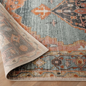 Classic rug with medallion centerpiece