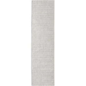 Tranquil Textured Ivory Runner Rugs image 2