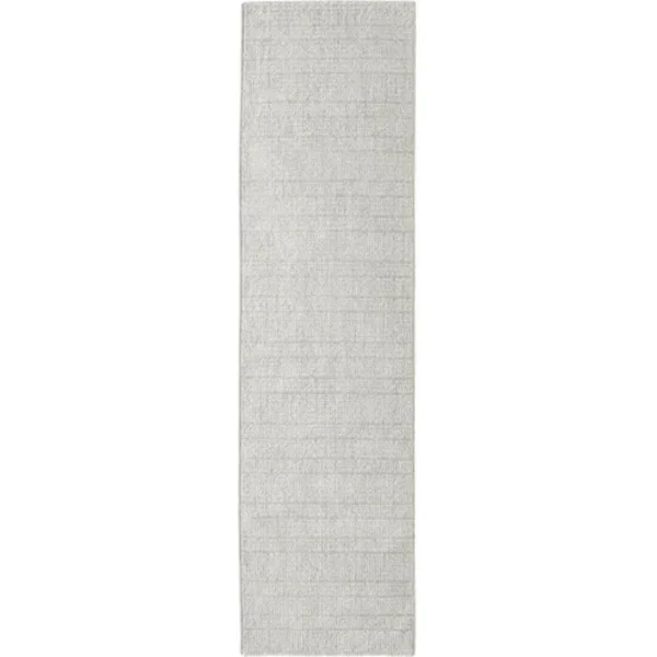 Tranquil Textured Ivory Runner Rugs image 2