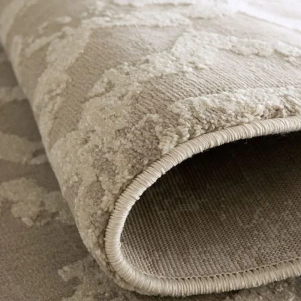 Trellis Pattern Beige Ivory Runner Rugs image 4