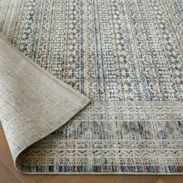 Faded traditional patterned rug design