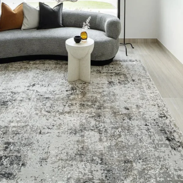 Vintage Grey Distressed Rug