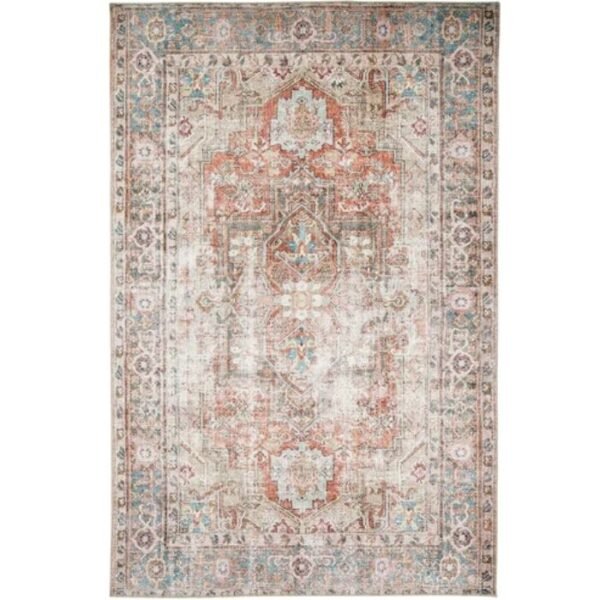 Antique medallion rug with detail