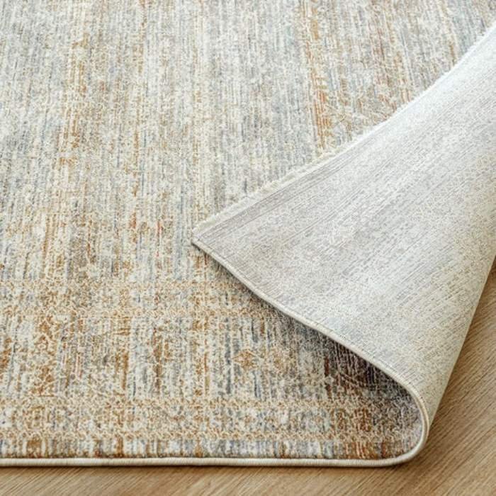 Faded medallion vintage rug