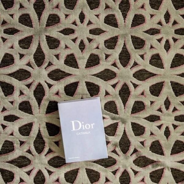 Vintage rug in purple and grey design