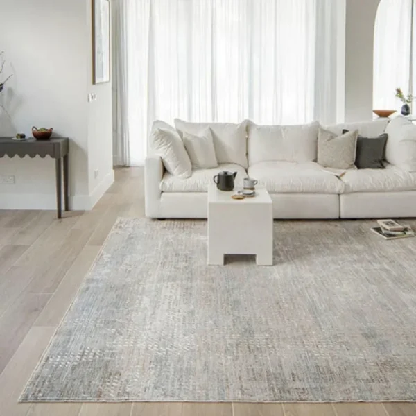 vintage beige rust abstract area rug
