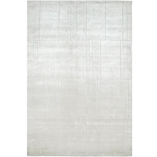 Modern Geometric Rug White
