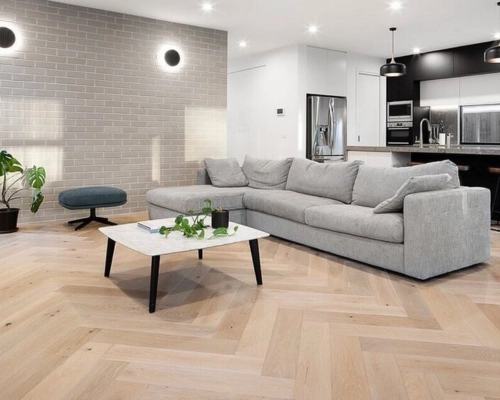 Affordable Herringbone Flooring