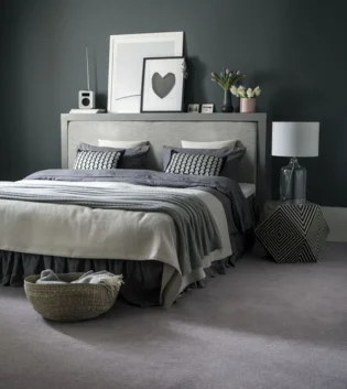 Bedrooom With Grey Carpet Floor in Dubai