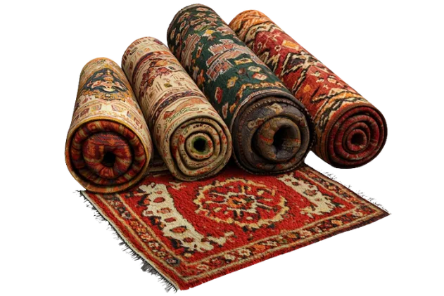 Durable waterproof rug in outdoor setting