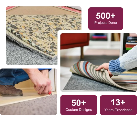 Carpet Underlay Types & Installation Views in Dubai