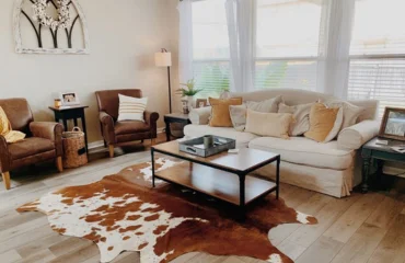 Cowhiide Leather Rug in Dubai