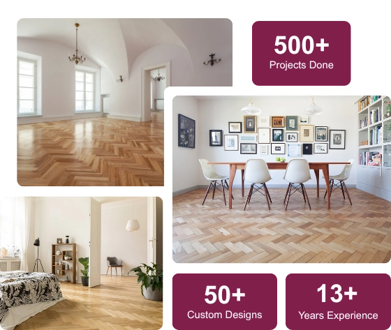 Durable parquet flooring in Dubai home