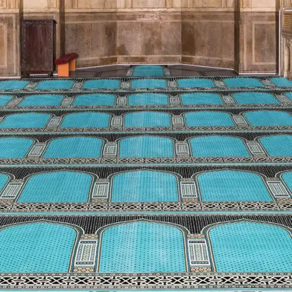 Firdaus Turquoise Blue Masjid Carpet image 2