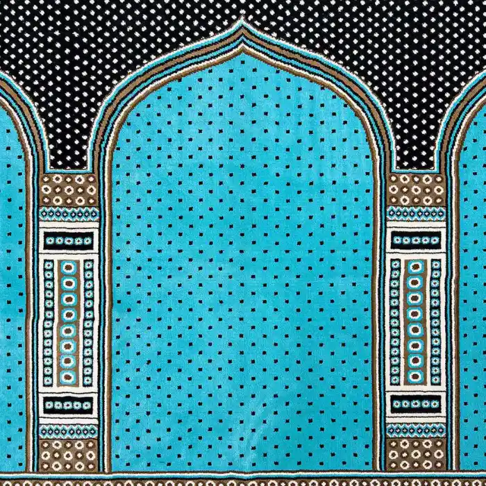 Firdaus Turquoise Blue Masjid Carpet