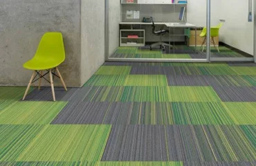 Green Stripe Carpet Tiles in Dubai