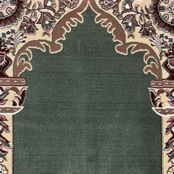 Hira Light Green Mosque Carpet