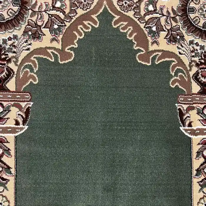 Hira Light Green Mosque Carpet