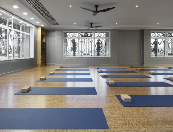 Modern Yoga Studio Gym Flooring in Dubai