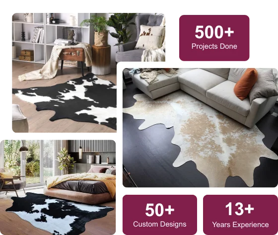 Natural Cowhide Rug Collection for Unique Interiors in Dubai
