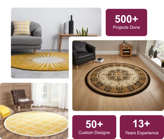 Our Custom Round Carpet in Dubai