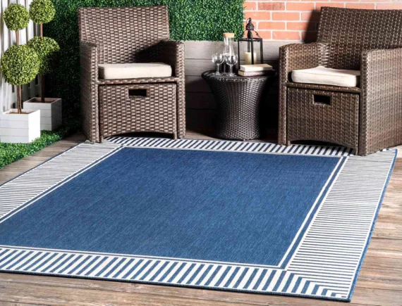 Outdoor Area Blue Rug in Dubai