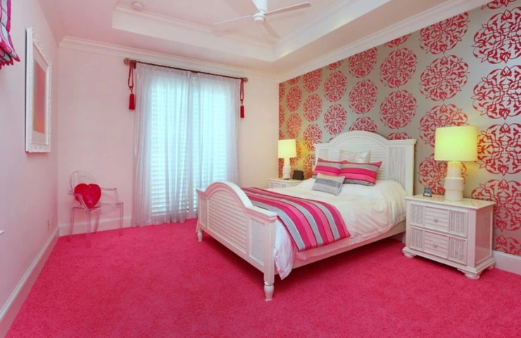 Pink Shades Bedroom Carpet in Dubai