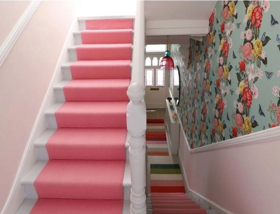 Pink Stair Runner Carpet in Dubai