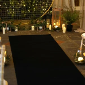 Plain Black Exhibition Carpet image 3