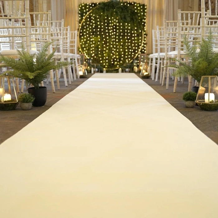 Plain Cream Exhibition Carpet