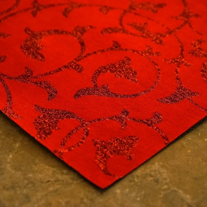 Scroll Red Exhibition Carpet image 2