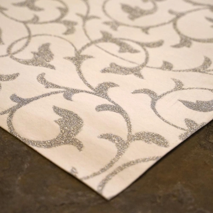 Scroll Silver White Exhibition Carpet 2 Scroll Silver White Exhibition Carpet image 2