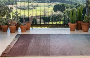Striped Outdoor Rug in Dubai