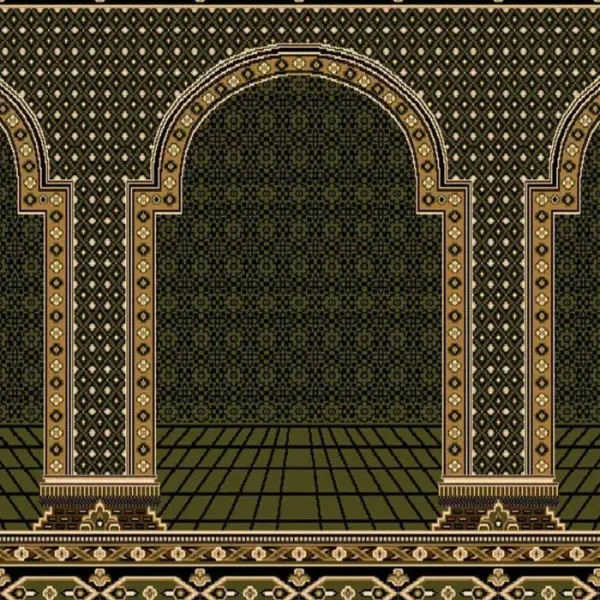 Sultan Olive Green Mosque Carpet
