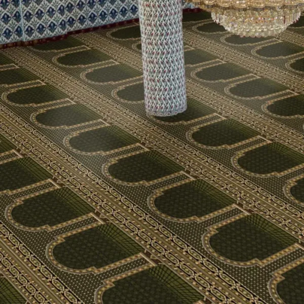Sultan Olive Green Mosque Carpet image 2