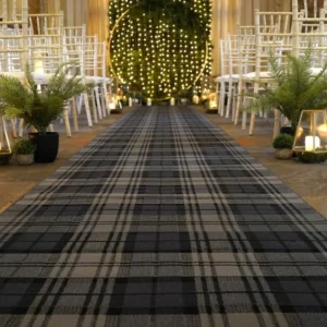 Tartan Black Exhibition Carpet