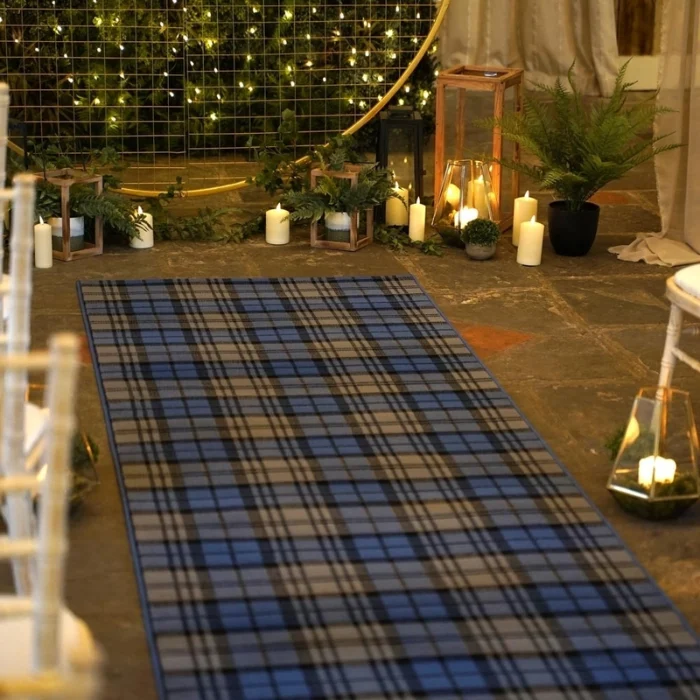 Tartan Blue Exhibition Carpet image 3