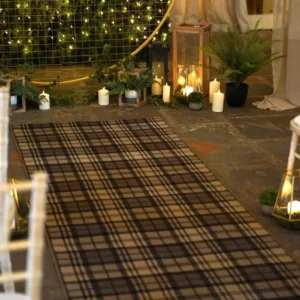 Tartan Brown Exhibition Carpet image 3