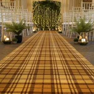 Tartan Gold Exhibition Carpet
