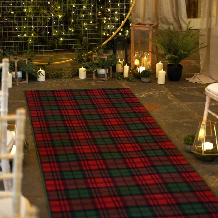 Tartan Red and Green Exhibition Carpet image 3
