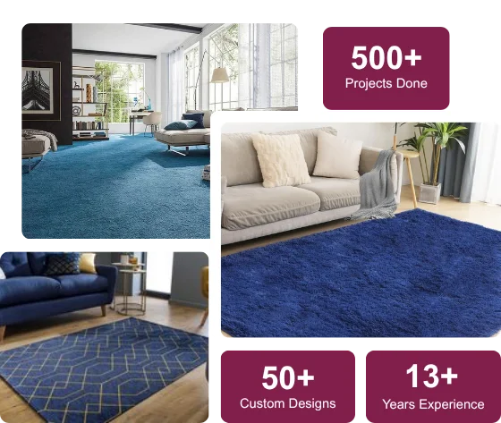 Variety of Blue Carpets to Complement Any Room in Dubai