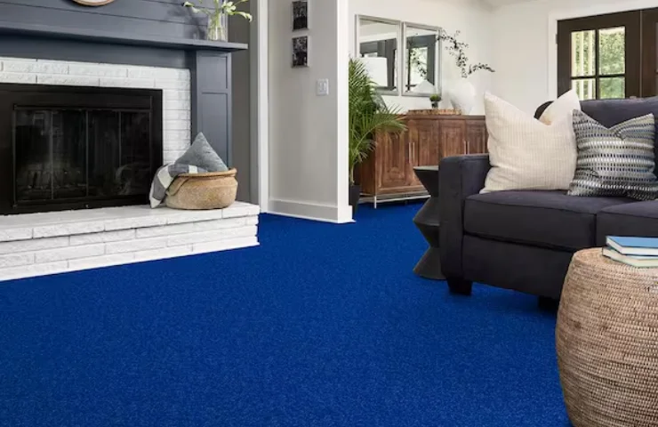 Vibrant Blue Carpet to Brighten Your Home in Dubai