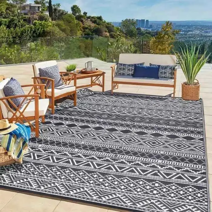 Acekool Reversible Outdoor Rug